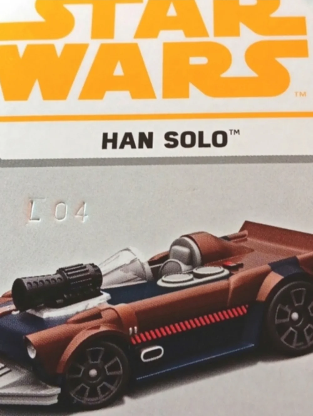 Star Wars Die-Cast Han Salo Hot Wheels Character Car | Unopened